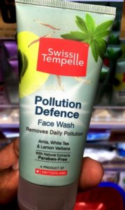 Swiss Tempelle pollution defence face wash 