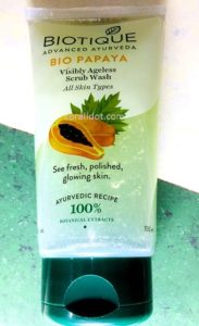 Biotique Bio papaya visibly ageless scrub wash